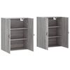 vidaXL Wall Mounted Cabinets 2 pcs Grey Sonoma 69.5x34x90 cm