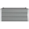 vidaXL Planter Light Grey 100 x 100 x 45 cm Steel