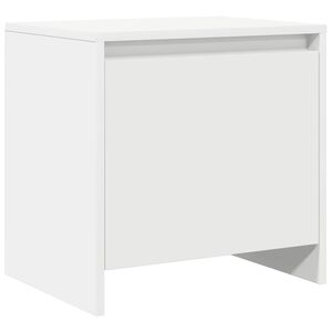 vidaXL Bedside Cabinet | White | Engineered wood | Compact | Bedside Cabinet