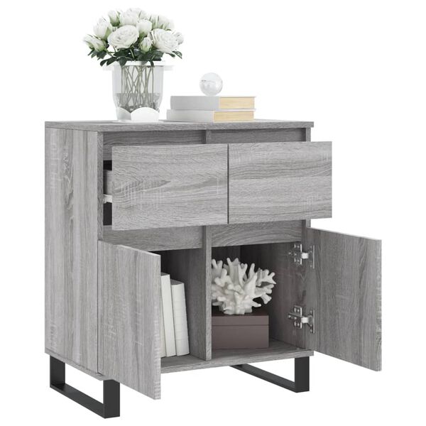 vidaXL Sideboard Grey Sonoma 60x35x70 cm Engineered Wood