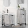 vidaXL Bathroom Furniture Set with Drawer with Shelf 2 pcs Grey Sonoma