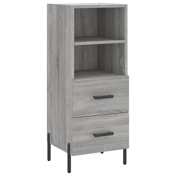vidaXL Sideboard Grey Sonoma 34.5x34x90 cm Engineered Wood