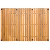 vidaXL Bath Mat Folding Brown 60 x 40 cm Solid Acacia Wood