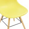 vidaXL Dining Chairs 6 pcs Yellow Plastic