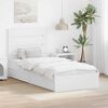vidaXL Storage Bed with Headboard White 70 x 190 cm Engineered Wood