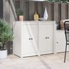 vidaXL Kitchen Door MEPPEL 2 pcs White 50 x 9 x 82 cm Solid Pine wood