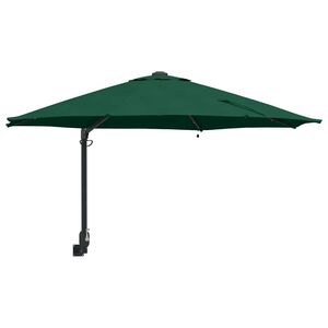 vidaXL Garden Parasol Green 248 x 248 x 148 cm Polyester and Steel