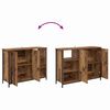 vidaXL Sideboard Old Wood 100 x 33 x 75 cm Engineered Wood