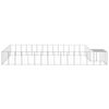 vidaXL Dog Kennel Silver 26.62 m&sup2; Steel