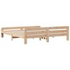 vidaXL Bed Frame without Mattress 200x200 cm Solid Wood Pine