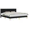 vidaXL Bed Frame with Headboard Black 180 x 200 cm Fabric