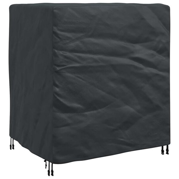 vidaXL Furniture Cover Plain Black 116 x 100 x 120 cm 210D