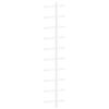 vidaXL Wall-mounted Wine Rack for 10 Bottles 2 pcs White Metal