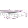 vidaXL Bed Frame without Mattress Honey Brown 150x200 cm King Size Solid Wood
