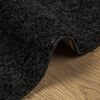 vidaXL Shaggy Rug PAMPLONA High Pile Modern Black 120x120 cm