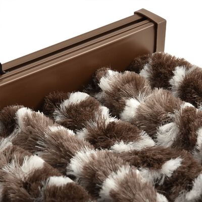 vidaXL Fly Curtain Brown and White 56x200 cm Chenille