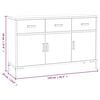 vidaXL Sideboard Brown 110x35x70 cm Solid Pinewood