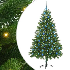 vidaXL Christmas Tree with 300 LEDs with Stand Green 180 cm PE