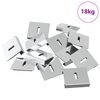 vidaXL Mirror Hold Bracket 340 pcs Nickel 35 x 30 x 8.3 mm Steel