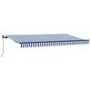 vidaXL Retractable Awning Blue 400 x 200 cm Fabric