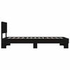 vidaXL Bed Frame without Mattress Black 100x200 cm