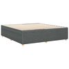 vidaXL Bed Frame without Mattress Dark Grey Super King Fabric