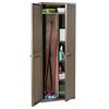vidaXL Garden Storage Cabinet Brown 65x45x172 cm PP Wood Look
