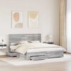 vidaXL Bed Frame with Drawer with Headboard Manual Engineered Wood