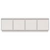 vidaXL TV Cabinet White 156x37x45 cm Solid Wood Pine