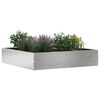 vidaXL Lawn Edging Silver 60 x 60 x 13 cm Stainless Steel