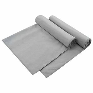 vidaXL Outdoor Chair Towels 2 pcs Dark grey 130 x 60 cm