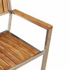 vidaXL Garden Chair 4 pcs Brown 56 x 54.5 x 87 cm Solid Acacia Wood