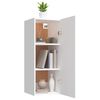 vidaXL Wall Cabinet White 34.5x34x90 cm Engineered Wood
