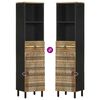 vidaXL Bathroom Cabinet 38x33.5x160 cm Solid Wood Mango