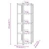 vidaXL 5-Layer Shelves 3 pcs Anthracite Steel&Engineered Wood