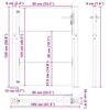 vidaXL Garden Gate 100x125 cm Corten Steel