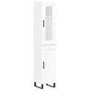 vidaXL Highboard White 34.5x34x180 cm Engineered Wood