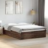 vidaXL Bed Frame without Mattress Brown Oak 140x200 cm