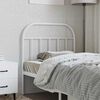 vidaXL Metal Replace Headboard White 90 cm
