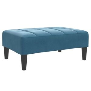 vidaXL Footstool Blue 77x55x31 cm Velvet