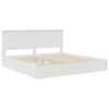 vidaXL Storage Bed with Headboard White 200 x 200 cm Engineered Wood