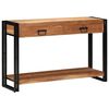 vidaXL Console Table Brown 120 x 33 x 75 cm Solid Acacia Wood