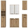 vidaXL Bathroom Furniture Set 5 pcs Artisan Oak Engineered Wood