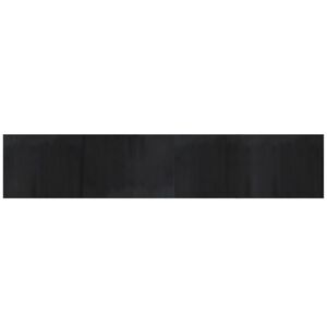 vidaXL Rug Rectangular Black 80x400 cm Bamboo