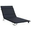 vidaXL Sunlounger Cushion GEMERT 100% Polyester Dark Blue