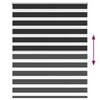 vidaXL Zebra blind 140.9x175 cm Fabric Width 136.7 cm black