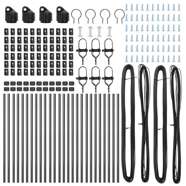 vidaXL Fence Post 26 pcs Grey 3.2 x 3.2 x 100 cm