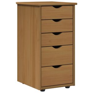 vidaXL Cabinet 34 x 39 x 61.5 cm Solid Pine Wood Honey Brown