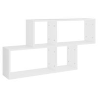 vidaXL Wall Shelf White 100x18x53 cm Engineered Wood