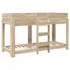 vidaXL Bunk Bed for Kids Sonoma Oak 75 x 190 cm Engineered Wood